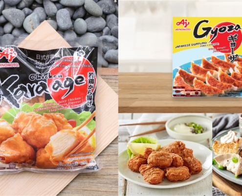 Ajinomoto frozen food product in asian supermarkets in Europe