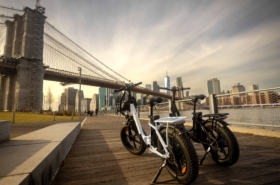 urban cycling with electric bike